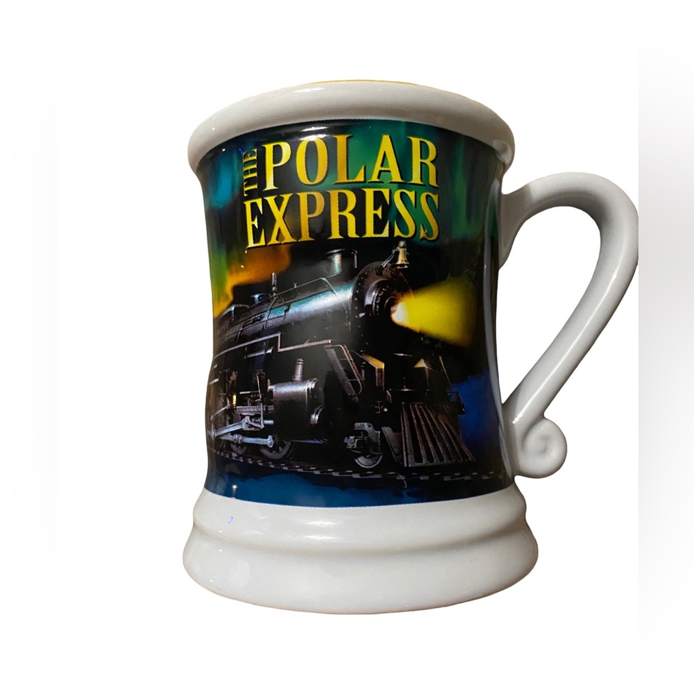 Warner Brothers Polar Express 3D Train Coffee Mug Northern Lights